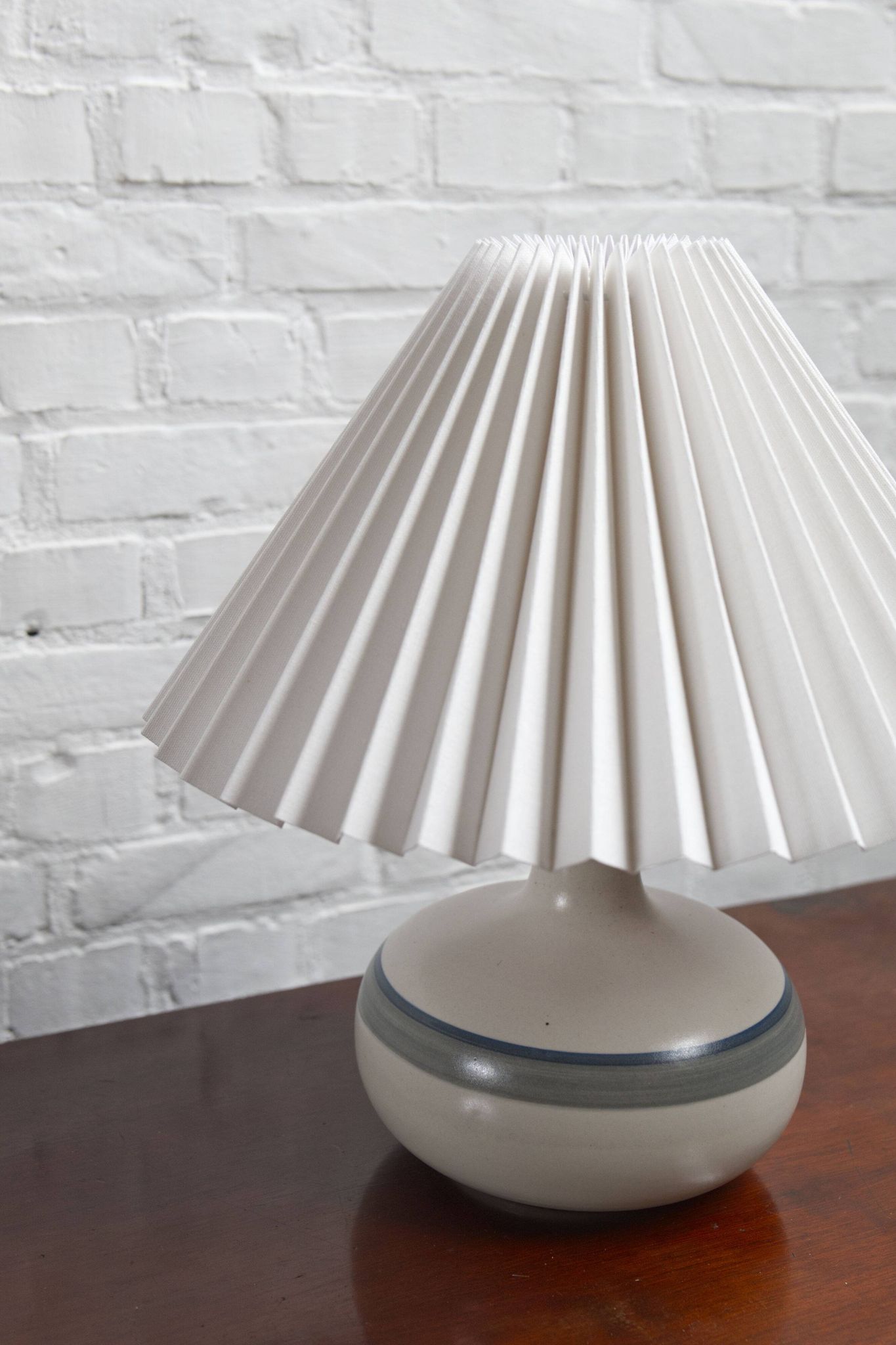Vintage ceramic table lamp by Axella Stentoj, Denmark, 1960s