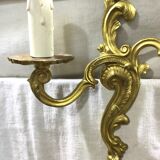 Paire d'appliques en bronze style Louis XV