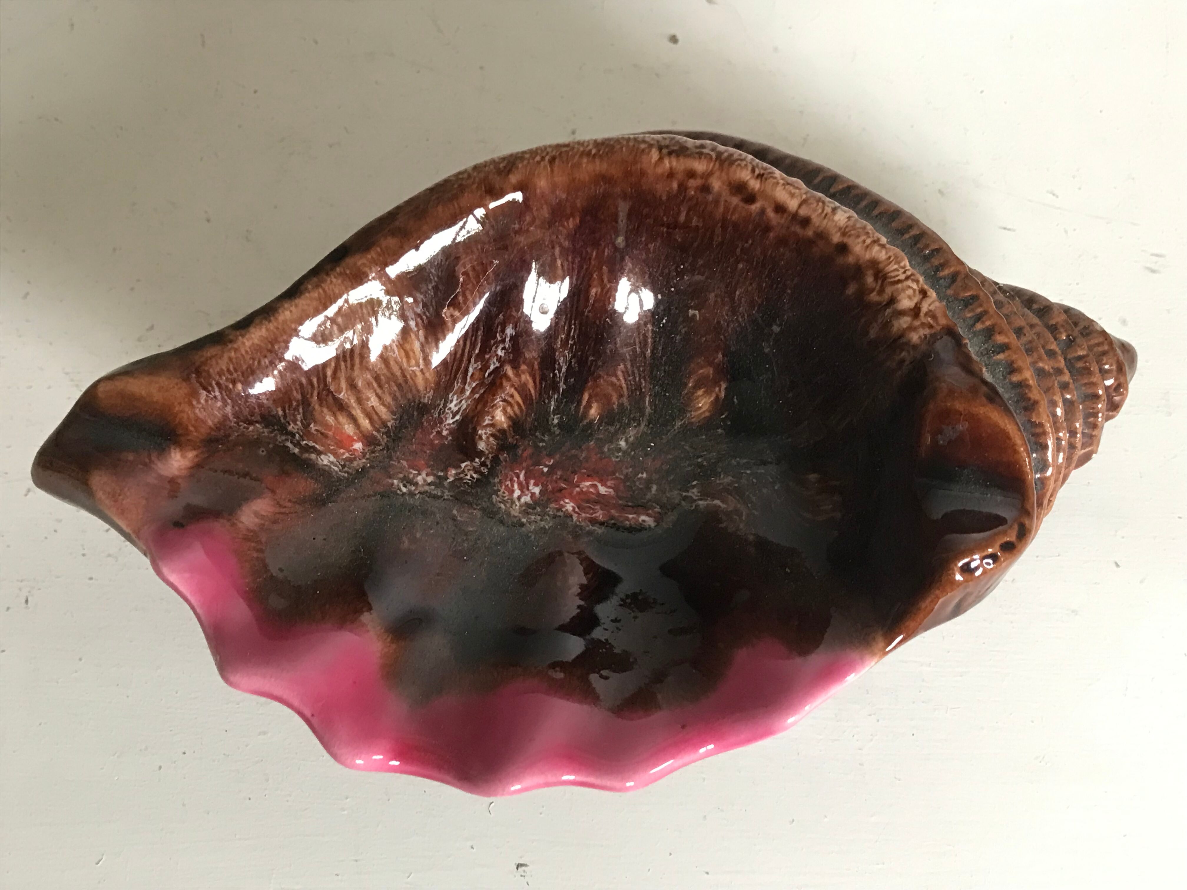 Empty vintage ceramic pocket