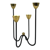 Mid-Century Scandinavian candlestick, Gunnar Ander's candle holder for Ystad Metall, Sweden