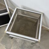 Pair of vintage trundle side tables