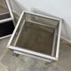 Pair of vintage trundle side tables