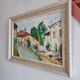 Tableau vintage huile sur toile signée