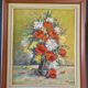 Michel Poulain (Born in 1932) - Oil on canvas - Bouquet of flowers