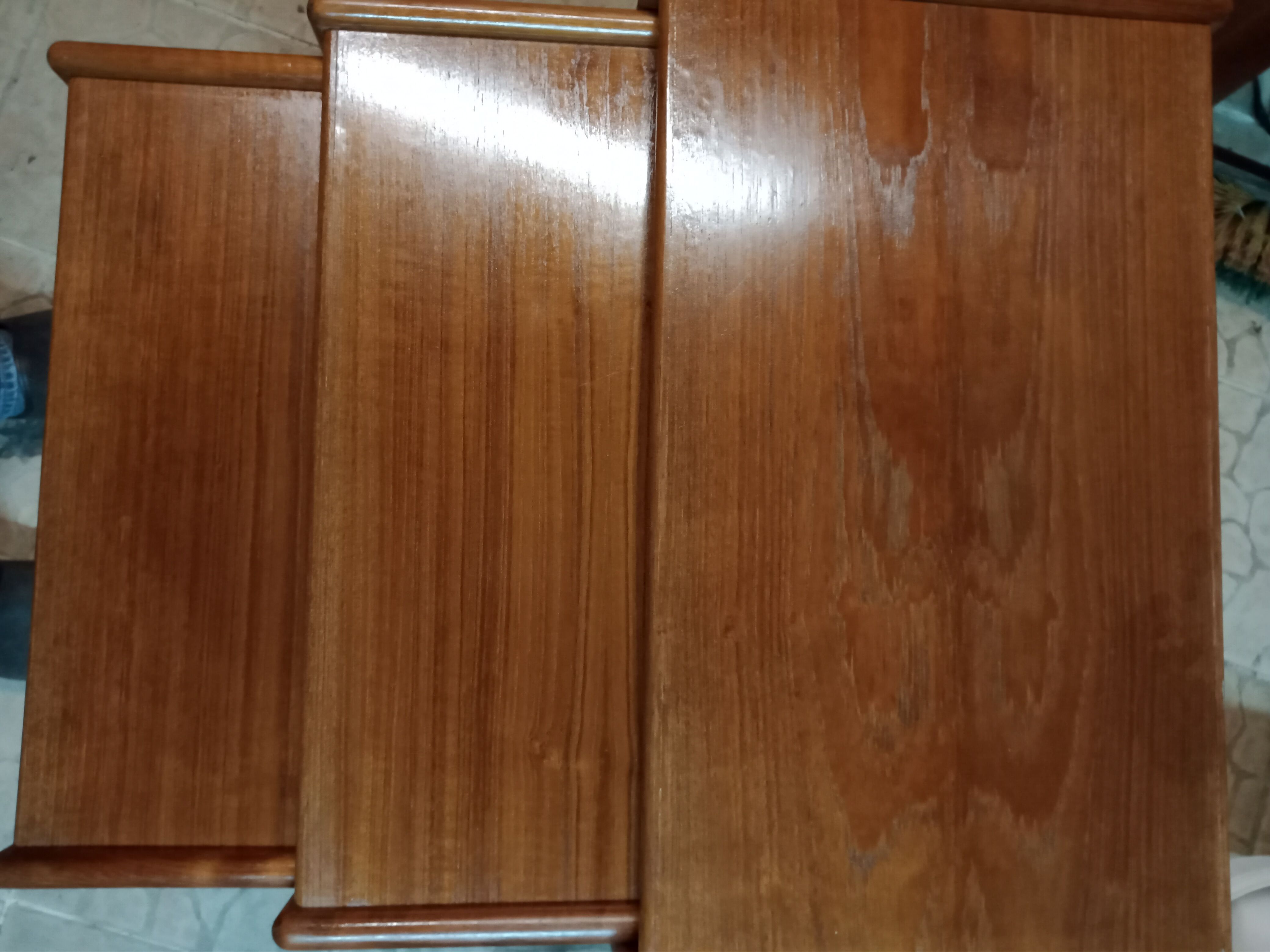 Tables in teak, Denmark 1960