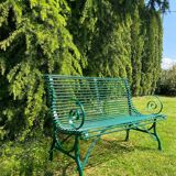 Handcrafted wrought iron bench – Arras style, 2 seats