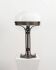 Vintage wrought iron and opaline glass Strindberg lamp