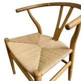 Retro rattan chair with cord