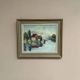 Original Swedish Oil on Canvas – "Houses and Trees", Unknown Artist – Signed, Vintage and Framed – 53.5 x 46 cm (21 x 18 inches)