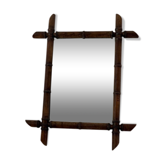 Vintage wooden mirror