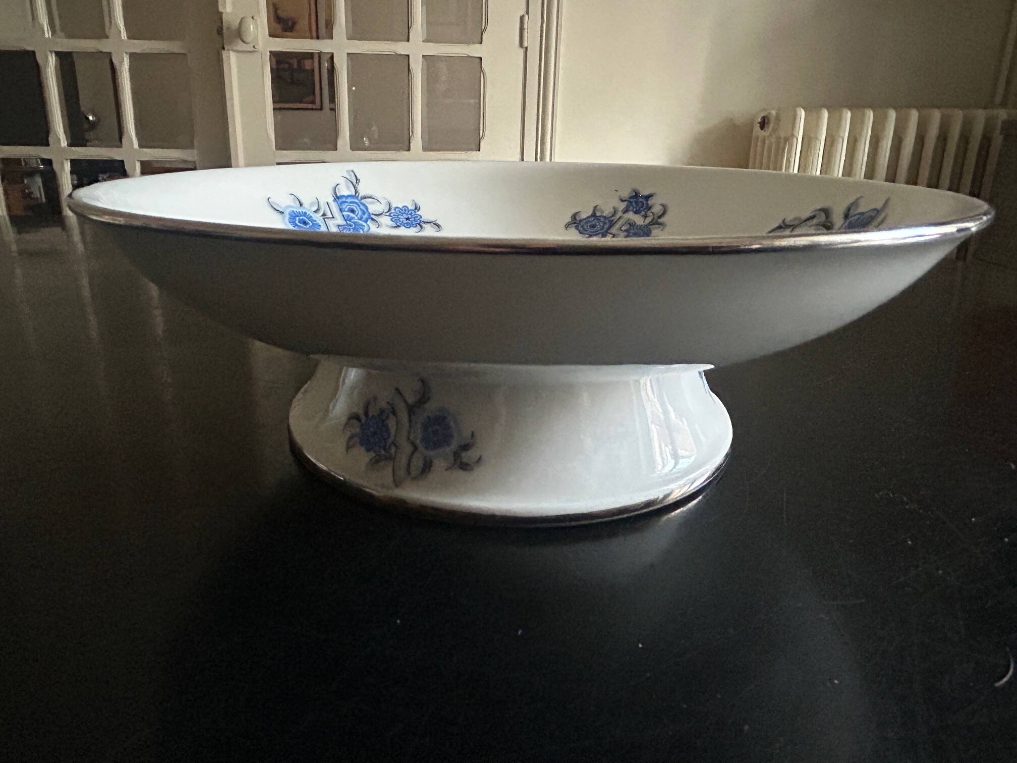 two Art Deco porcelain dishes F. Legrand & Cie