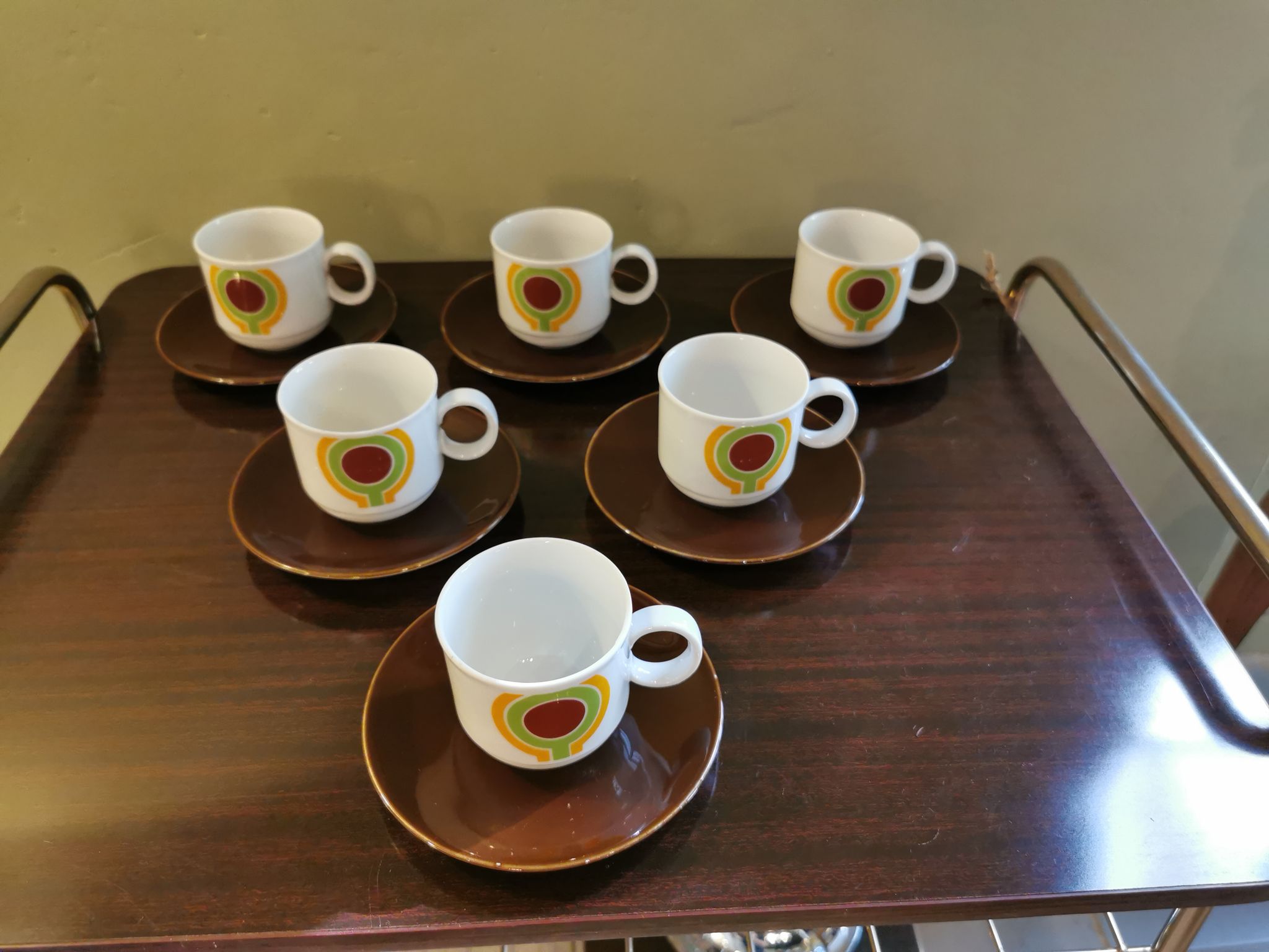 Service à café vintage bavière 6 tasses