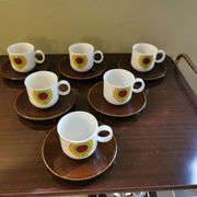 Service à café vintage bavière 6 tasses