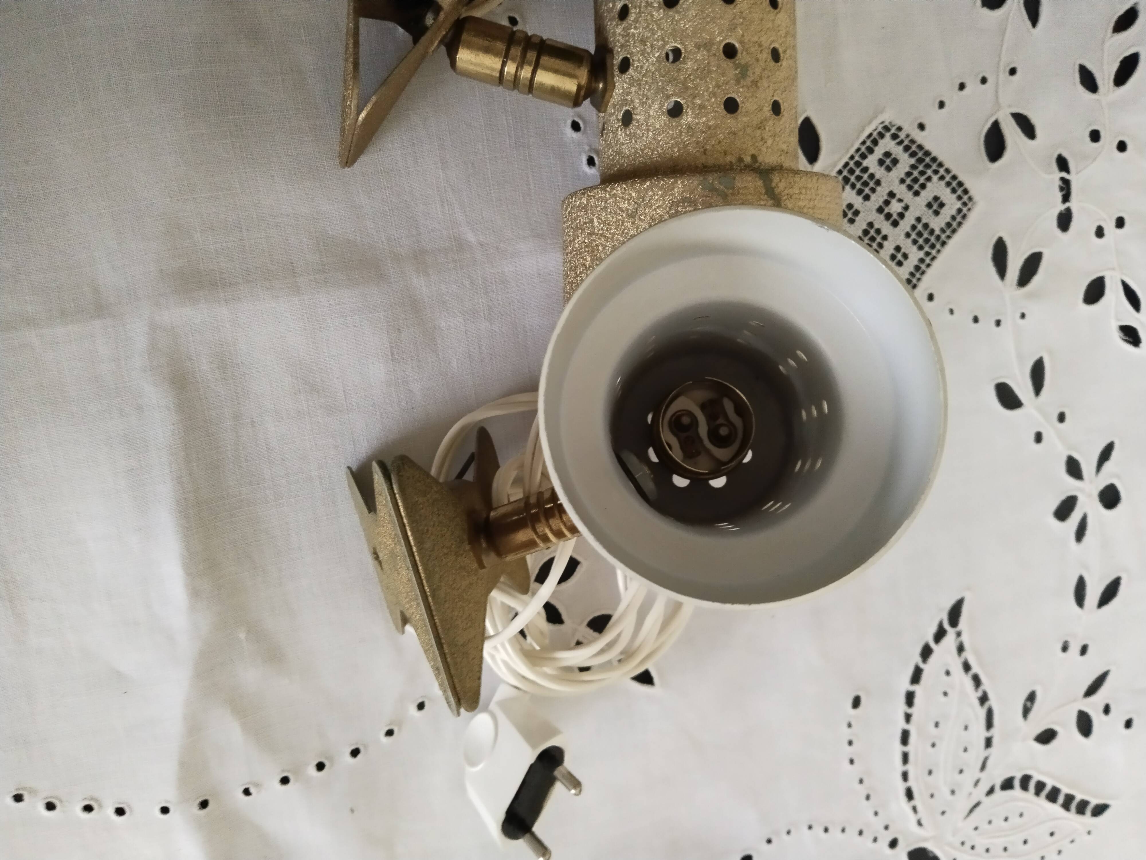 Gold clip spotlights, 1950s