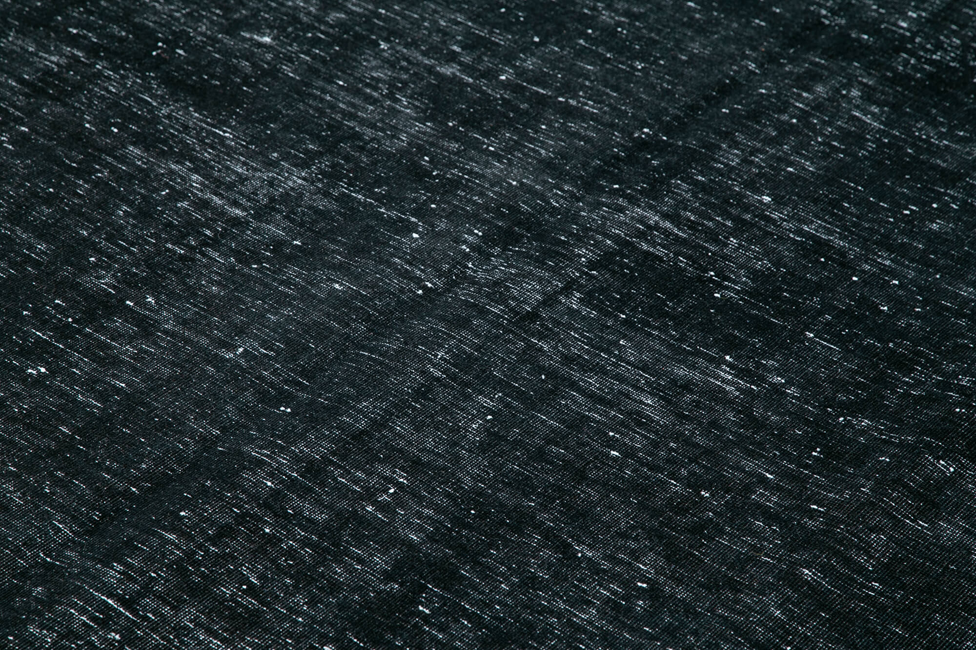 Handwoven persian overdyed 271 cm x 382 cm black wool carpet