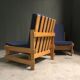 Rare pair of niko kralj 'dota' system lounge chairs, 1970's