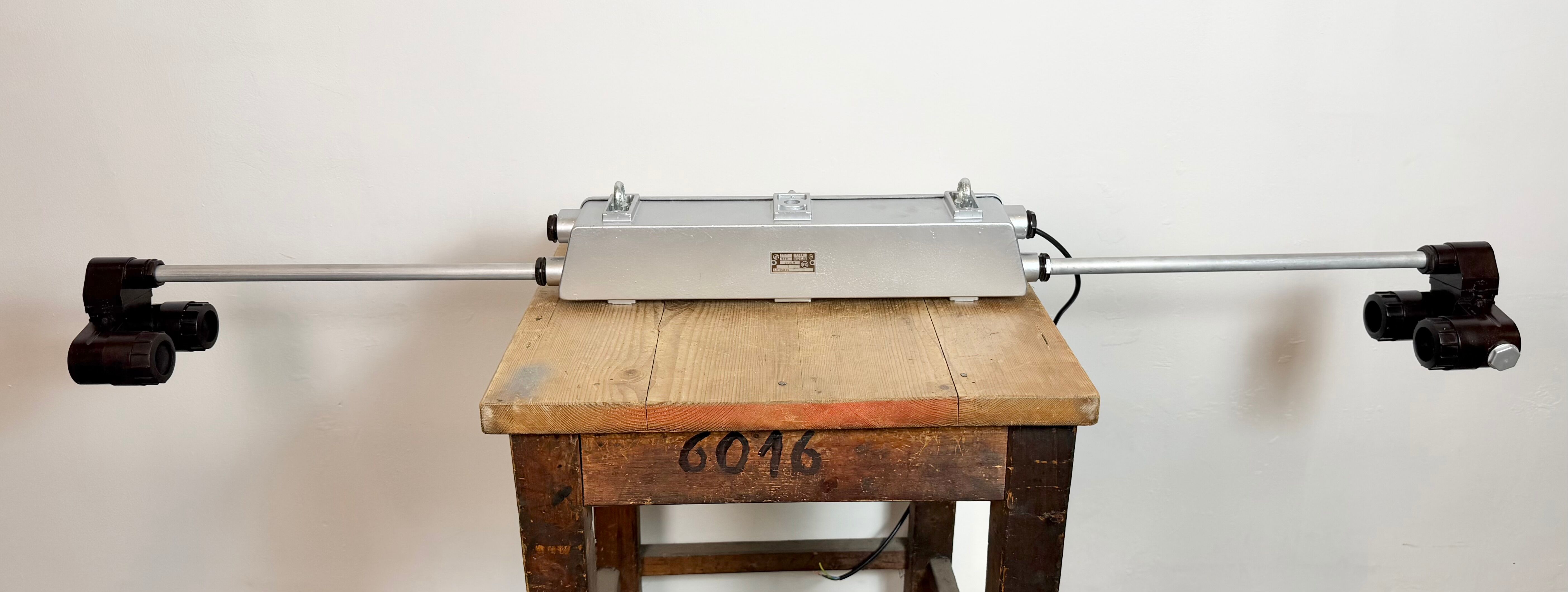 Industrial Silver Tube Light from Elektrosvit, 1970s