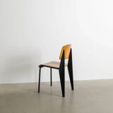 Vintage French Mid Century Jean Prouvé Metropole Standard Chair, 1950s
