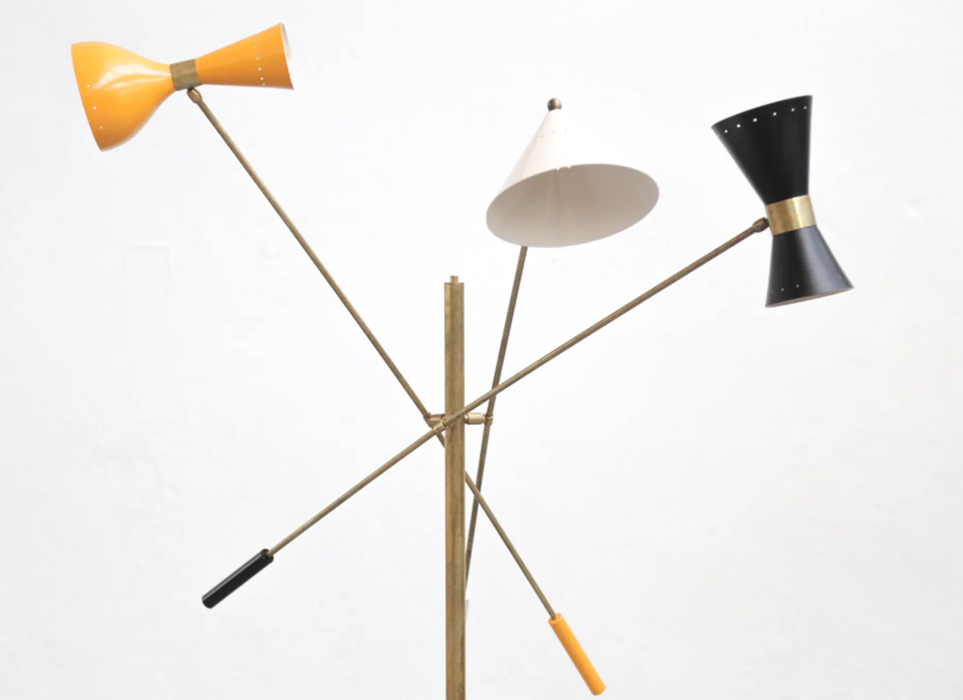 Lampadaire italien 3 bras articulable