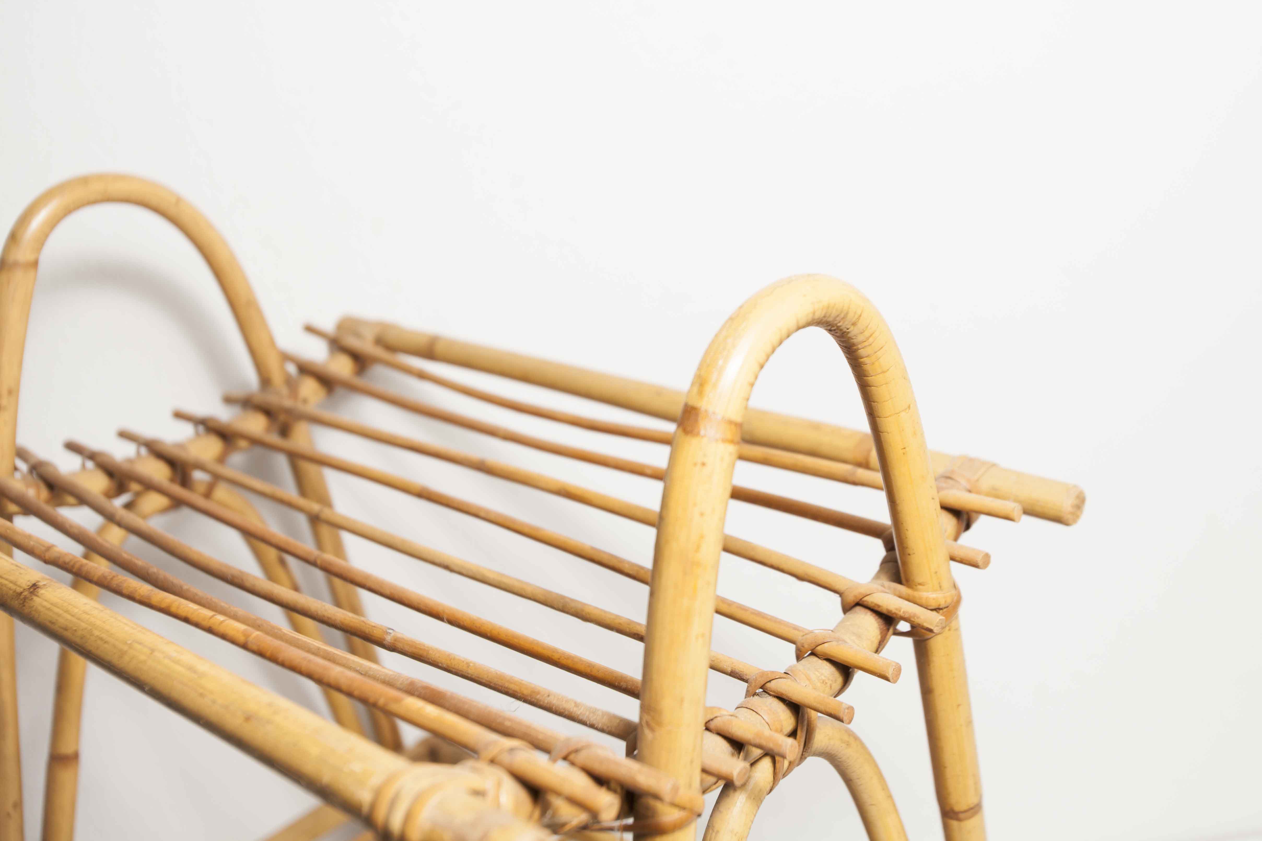 Bamboo magazine holder 1960