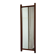 Rectangular teak mirror