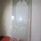 Art Deco engraved glass door panel