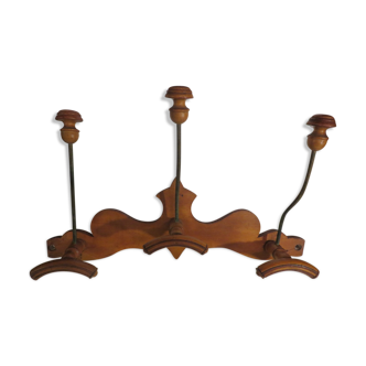 Patère bistrot bois et métal