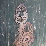 Cast iron garden pipe holder