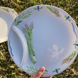 Les assiettes motif asperges