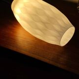 Graphic Italian opaline pendant light