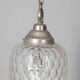 1960s vintage pendant lamp in decorated glass Italian design
