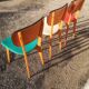 Lot de trois chaises vintages années 1950