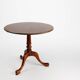 Vintage English Round Tilt Top Table in Cherry, 1950s