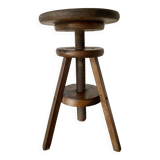 Vintage wooden screw stool
