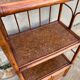Vintage 70s rattan library