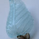 Set of 2 Wall Light Blu colour Murano Glass Leave by Barovier e Toso, 1950s