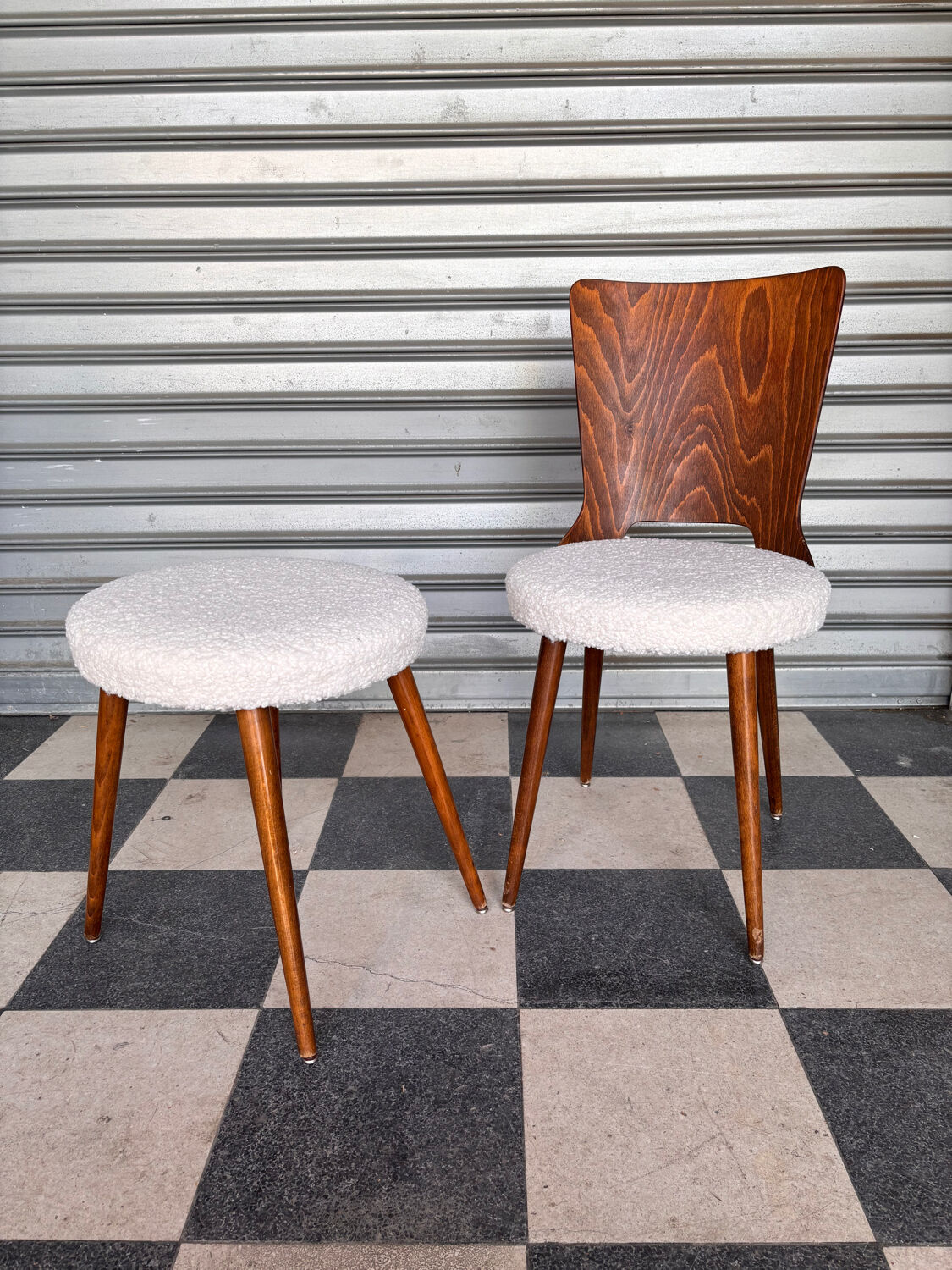 Set of 14 Baumann bistro chairs