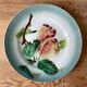 Set of 4 dessert plates in slurry St Amand Hamage