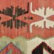 4x6 Red & Green Geometric Persian Kilim Rug, 132x194Cm