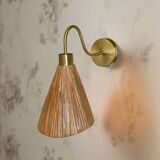 Applique murale Pencil Reed Cone mid-century modern