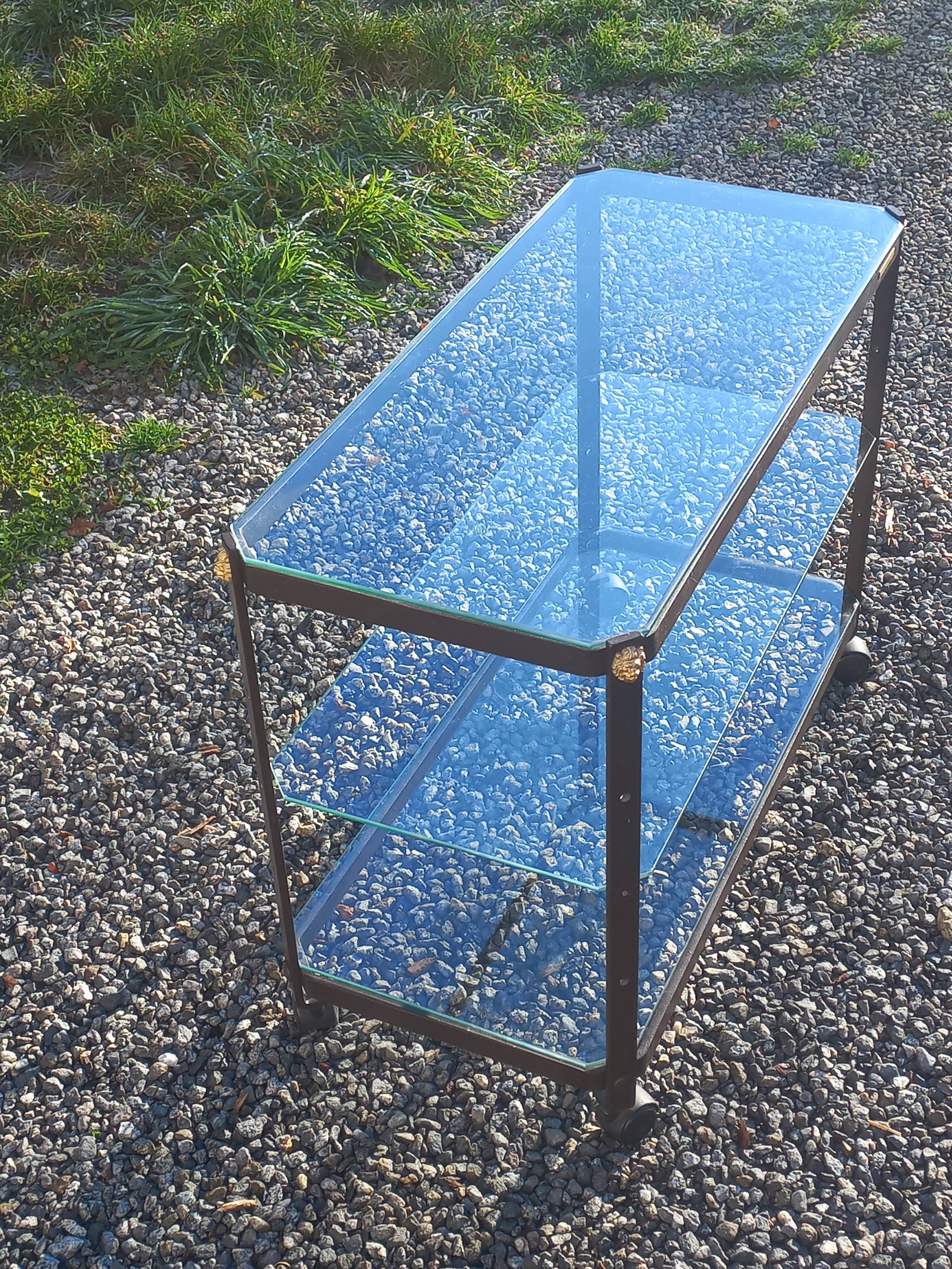 Rolling dessert trolley designed by Pierre Vandel