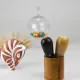 Carl Aubock II "The Bombs" salt and pepper shakers, walnut & horn, 1950s