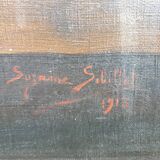 Still Life with Grapes and Game, signed, 1913