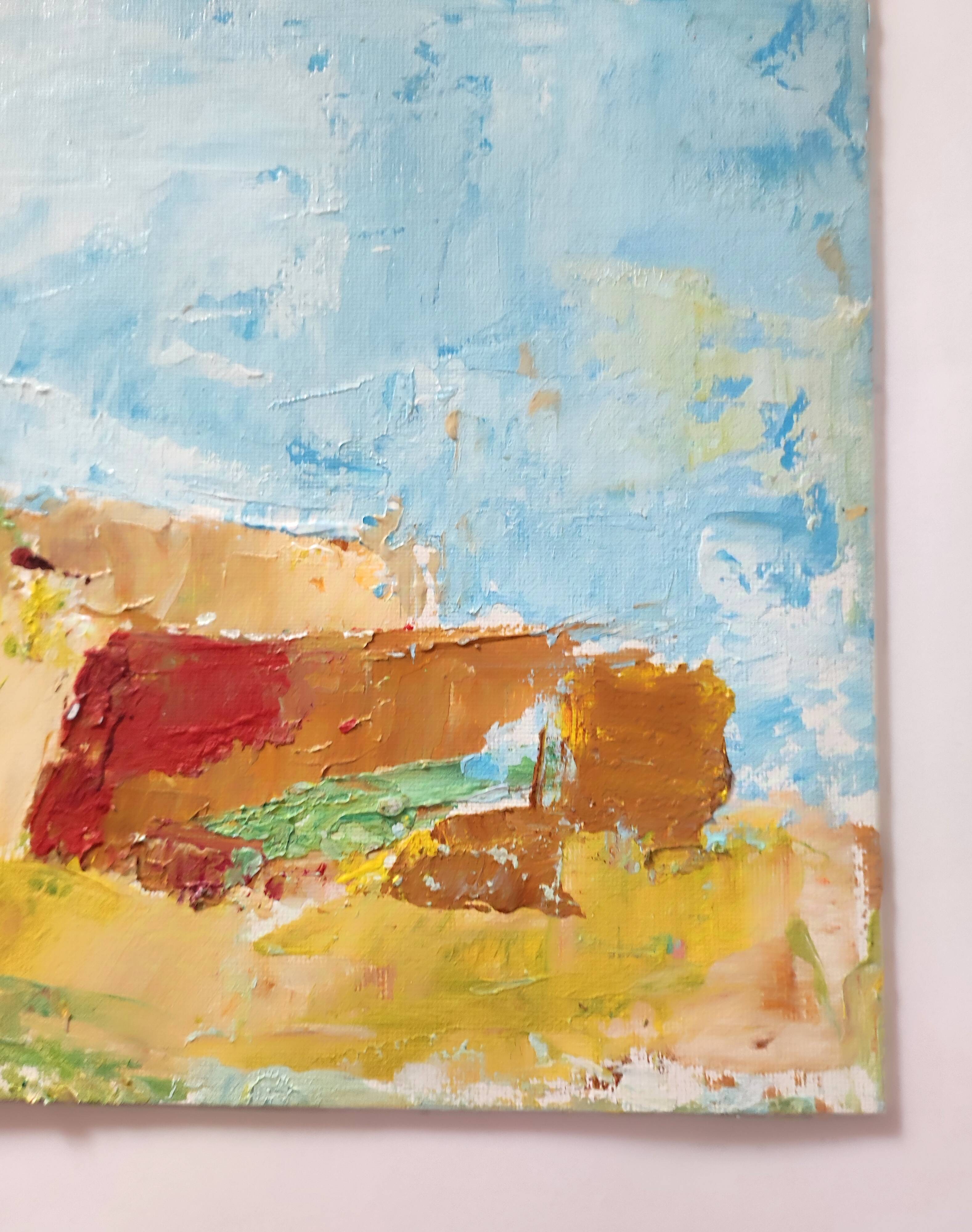 Original canvas landscape of Provence