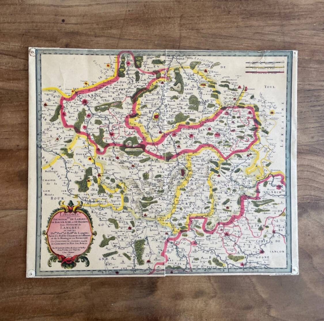 Old map dating from 1950 - Ligones