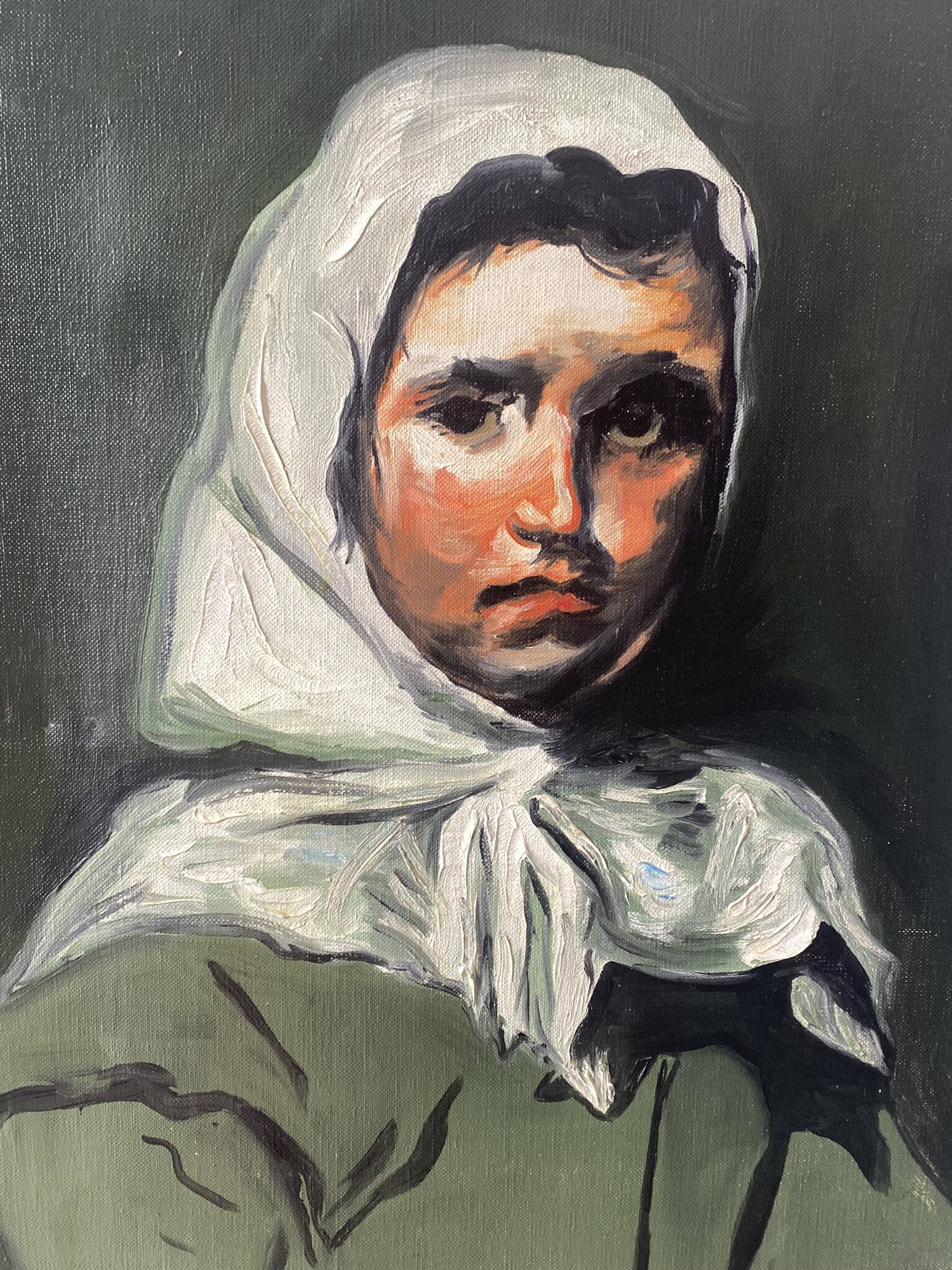 Portrait de jeune fille triste