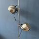 Mid-century vintage floor lamp Herda "Eyeball" in silver