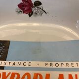 Plat Vintage de Sarreguemines Pyroblan pour le Four