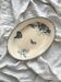 Oval ironstone dish flowers birds "Malaga" Petrus Regout