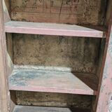 Pink showcase in Burmese teak